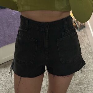 Free People We the Free High Waisted Black Shorts